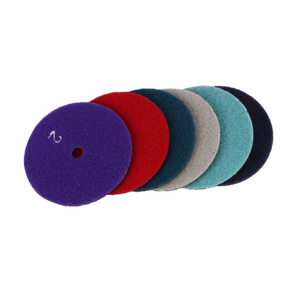 6 Pcs 100 Mm Dry Polishing Pad 4 Inch Sharp Type Diamond Polishing Pads Fo