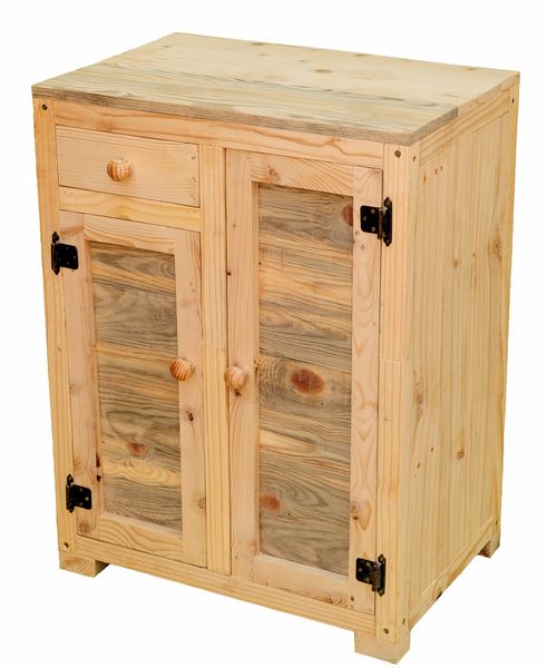 GC Mpofu Bathroom Cupboard/Cabinet Painted or Unpainted, 1 drawer, 2 Doors
