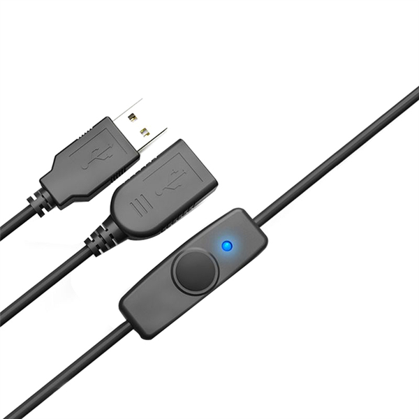 Data Sync USB 2.0 Extender Cord Extension Cable with Switch