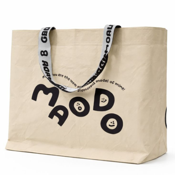 Large Capacity Reusable Shopping Tote Bag with Long Handles