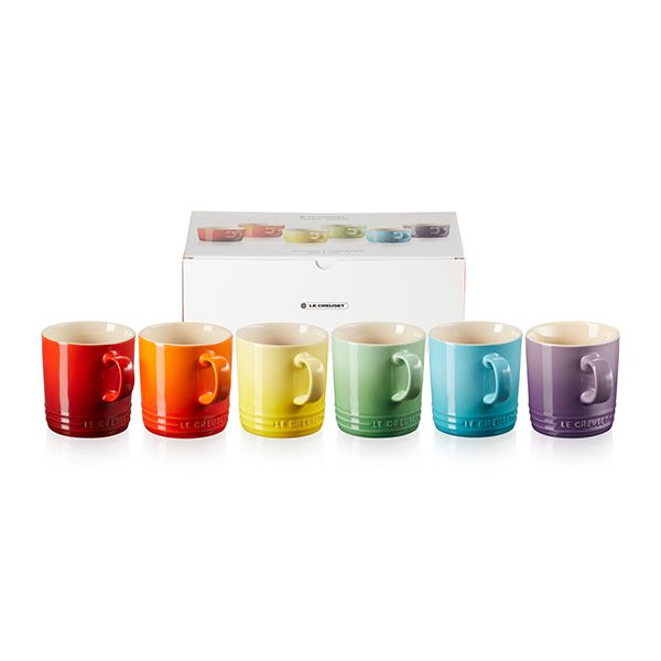 Le Creuset Rainbow Set of 6 Mugs Shop Today. Get it Tomorrow