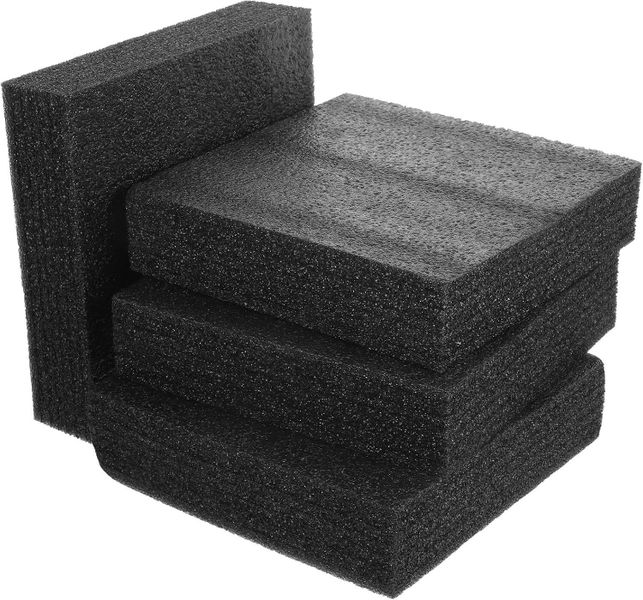 4Pcs Black Cellular Foam Boards 200X197X53Mm Express Foam Inserts Packing