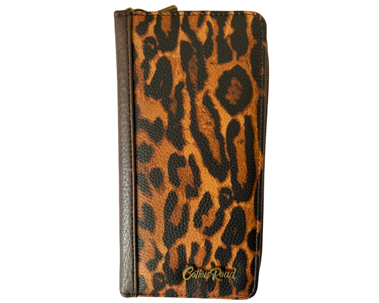 Cotton Road Women's Animal Print Zip-Around Wallet