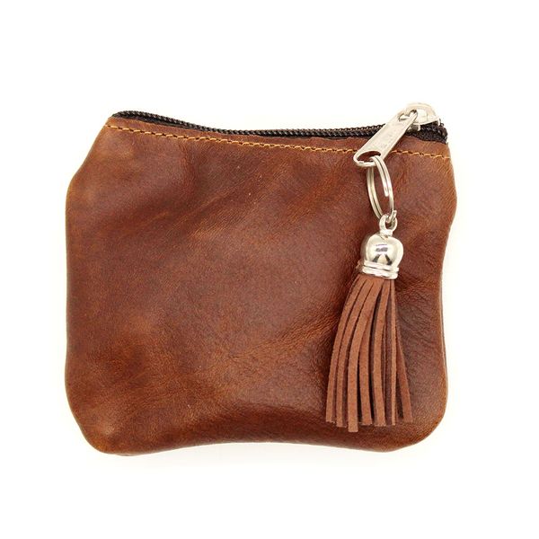 Minx - Genuine Leather Coin Purse with Tassel
