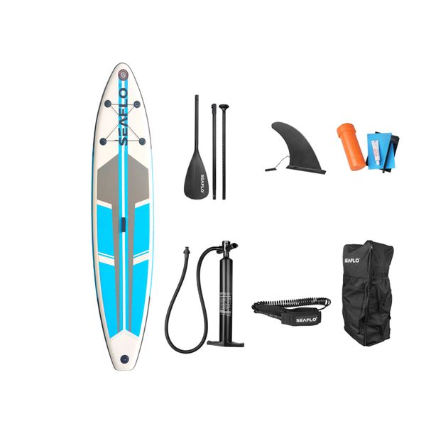 Seaflo Waikiki 11" SUP Including Accessories - White/Blue