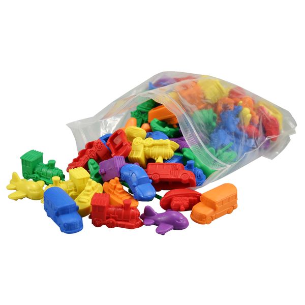 RGS Group - Education Transport Soft Rubber Counters - 72 Pieces