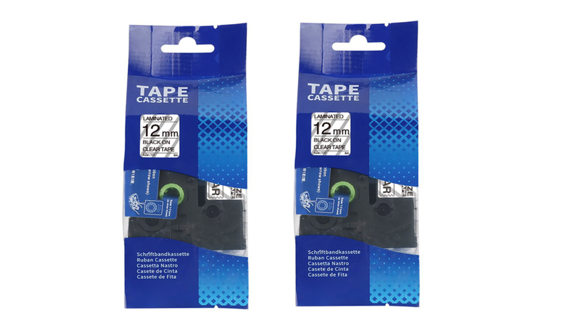 Compatible Brother TZ-131 Black On Clear Label Tape Cartridge 12mm - 2 pack