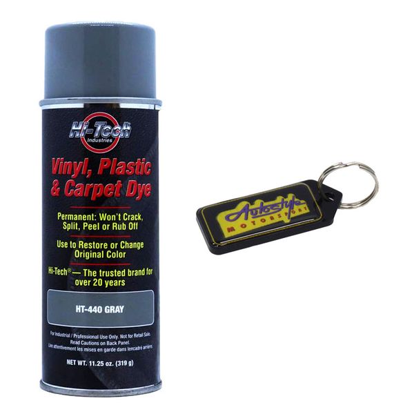 Hi-Tech Vinyl, Plastic &amp; Carpet Aerosol Dye - 330ml &amp; Gel Key Holder