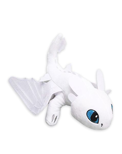 Light Fury - Soft Plush Toy - Toothless - How to Train Your Dragon
