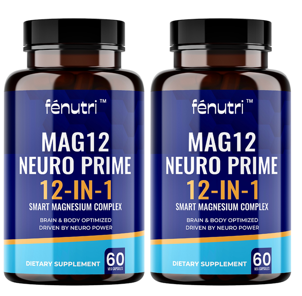 Fenutri - Magnesium Complex, 12-IN-1 MAG12 Neuro Prime - Value Pack - 120s