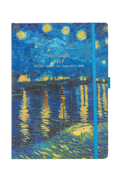Van Gogh Self Notebook Series - A4 Hardcover Lined Notebook (160 Pages)