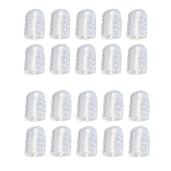 20 piece - Silicone Gel Toe Caps - Transparent