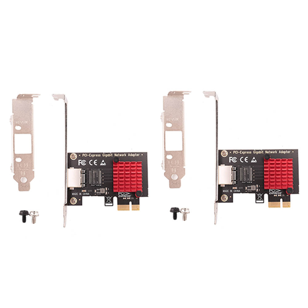 2X Pcie Card Gigabit 10/100/1000Mbps Rj45 Wired Network Card