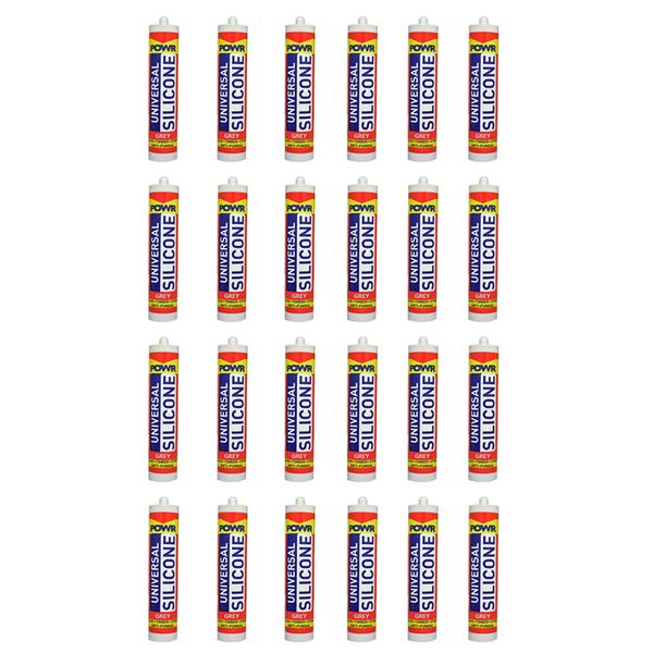 POWR Universal Silicone Sealant White 260ml Cartridge(2 Pack)