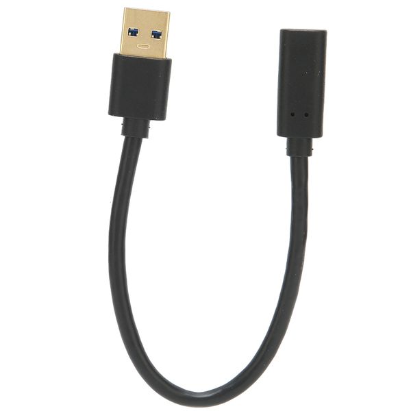 20cm USB-A to C Cable, Gold-Plated, for Laptop/PC