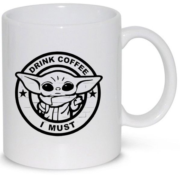 Drink Coffee I Must Yoda Star Wars Coffee Mug (11 Oz Normal Size)