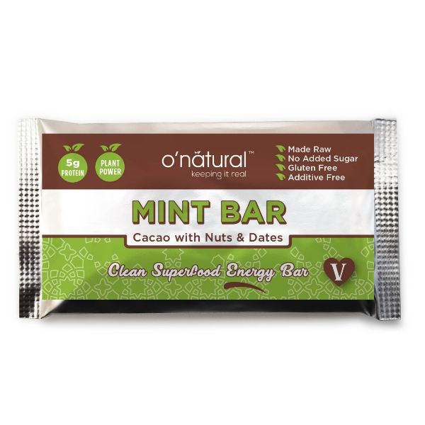 O'natural - Chocolate Superfood Mint Bar Box Of 16