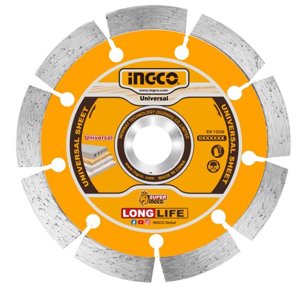 Ingco - Dry Diamond Disc - 230 mm (9" x 22.2 mm, 10 mm Blade Width)