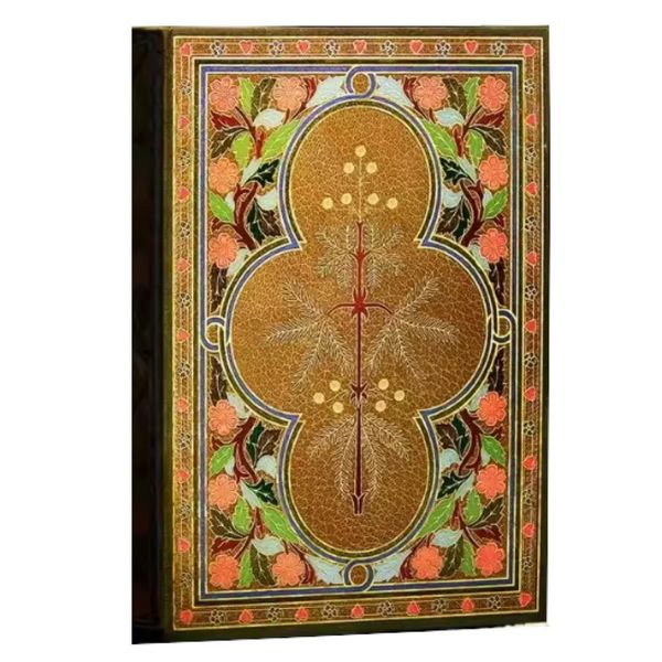 Stationery Floral Pattern Vintage Hardcover Notebook Journal - 19.4cm