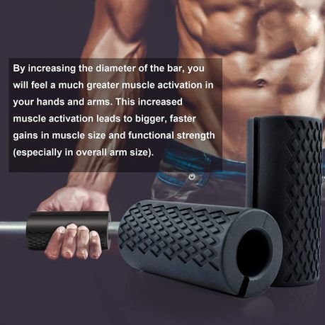 Gym Weight Bar Barbell Silicone Grips - 2 Piece, Shop Today. Get it  Tomorrow!