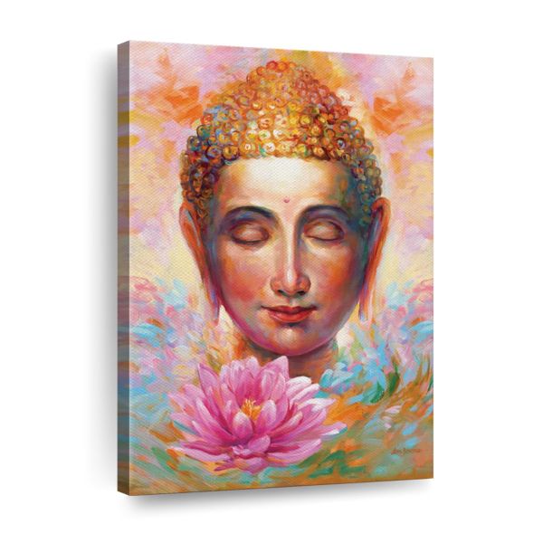 Canvas Wall Art Decor - Budha Lotus Canvas Print