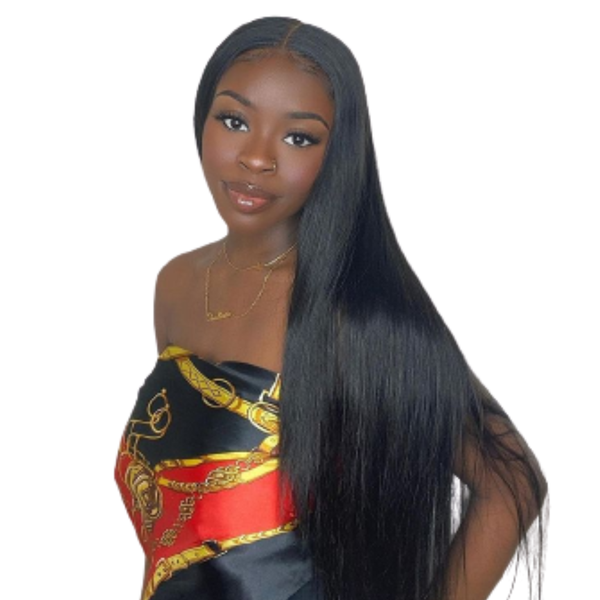 Brazilian Hair Wig, Straight 4x4 Part Wig "28".