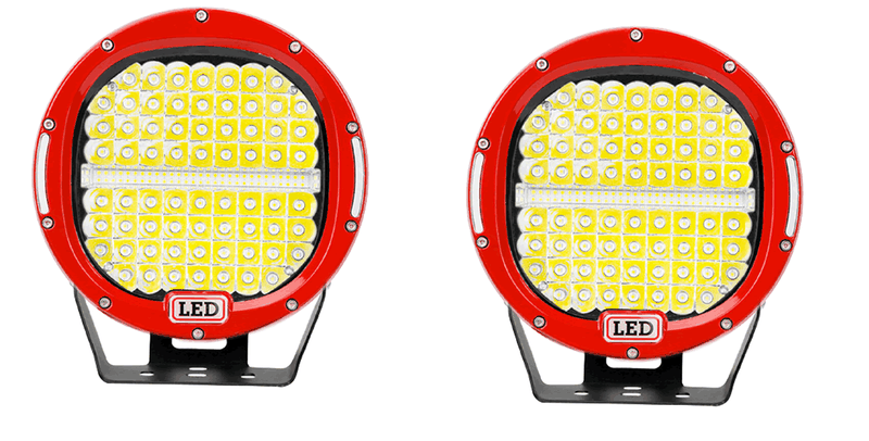 Round 414W LED Spot Light For Off-Road Headlights - 2 Pack