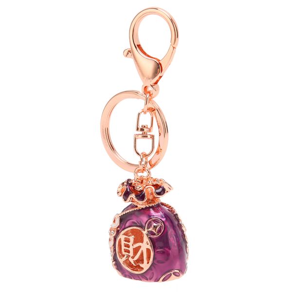 Zinc Alloy Purple Keychain Multipurpose for Bag Backpack Wallet
