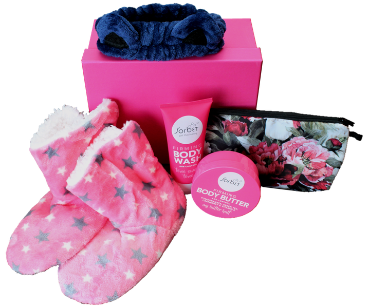 Pamper Gift Box with Slippers for Mom