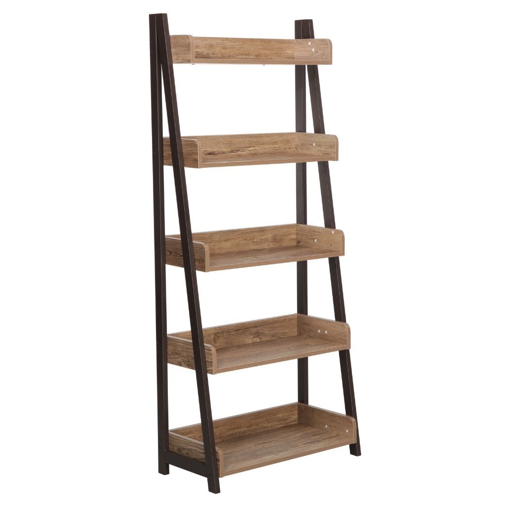 5 Shelf Ladder Bookcase, Light Country Oak Shop Today. Get it