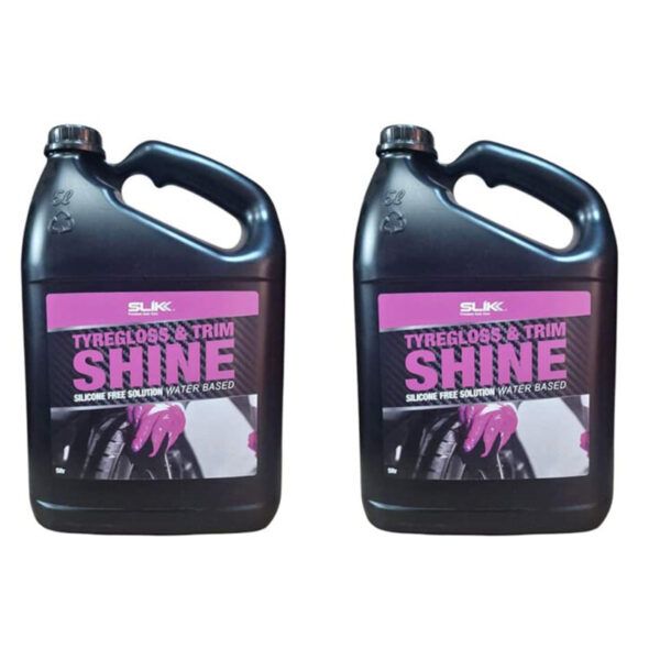 SLIKK Tyregloss &amp; Trim Shine 5 Litre ( 2 Pack )