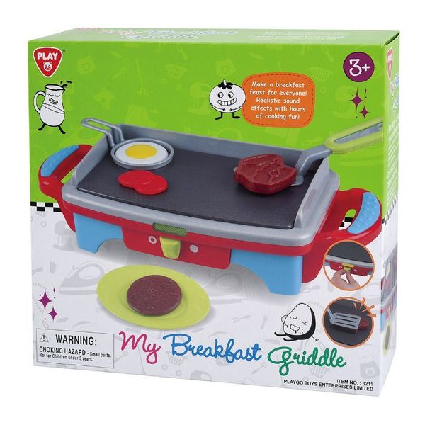Play My Breakfast Griddle Toy Grill And Pretend Food For Ages 3 Year+