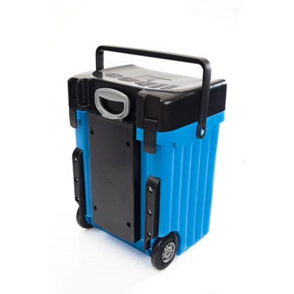 Caddii School Bag with Red Lid &amp; Light Blue Body