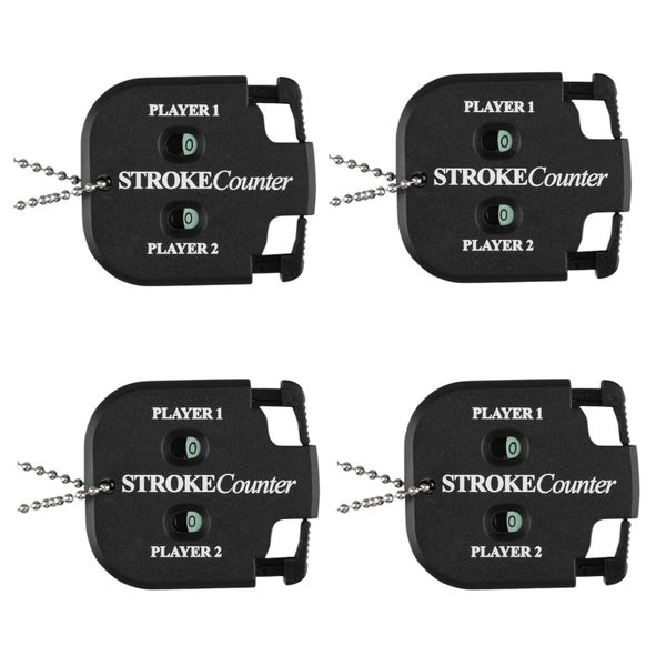 Golf Scoring Stroke Counter (Up to 2 Players) - Set Of 4