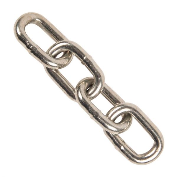 Chain Medium Link Galv 8mm X 30M (7.94mm)