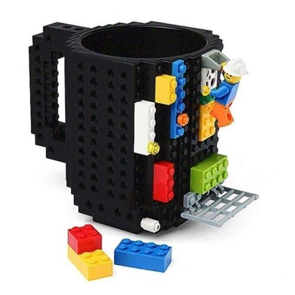 Build A Brick Mug - Black