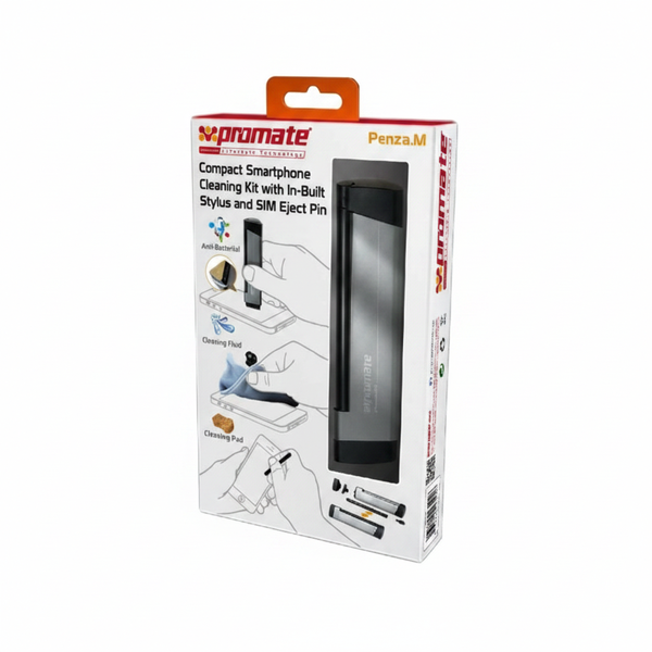 Promate Compact Smartphone Cleaning Kit with Microfiber Cloth