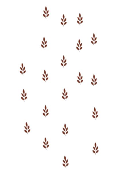 1 Piece - Elegant Leaf Temporary Tattoo - Red