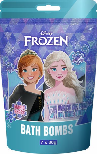 FROZEN By Disney Official Licensed Kids Bath Bombs 7-Pack - Fun &amp; Fizzy