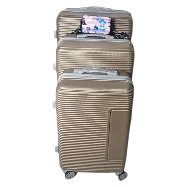 Galaxy G 4-Piece Hard Shell Luggage Set - Brown