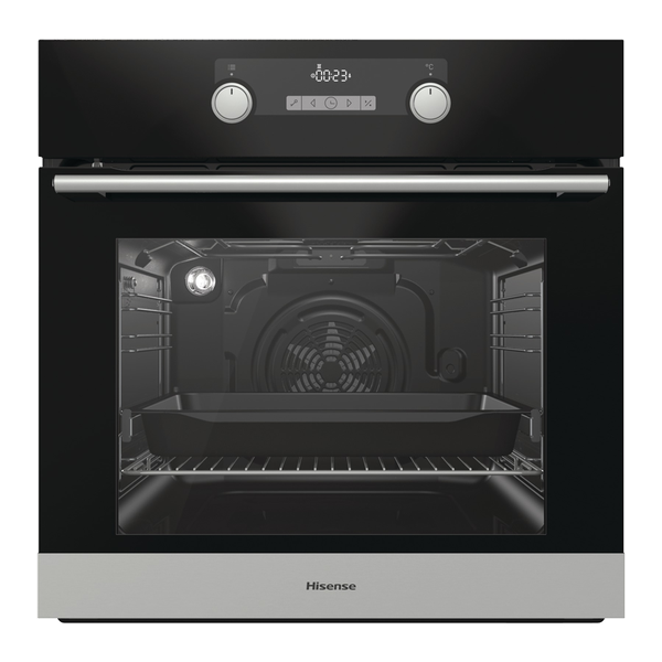 Hisense-71L Eye Level Built In Oven-Black Glass