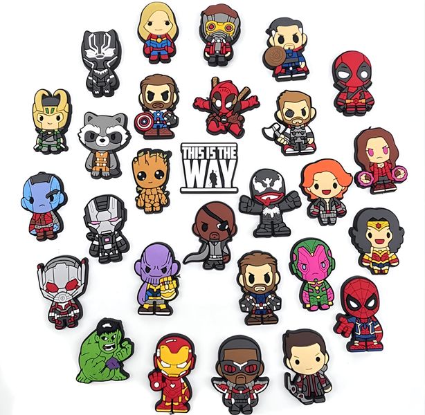 Marvel 28 Piece Shoe Charms