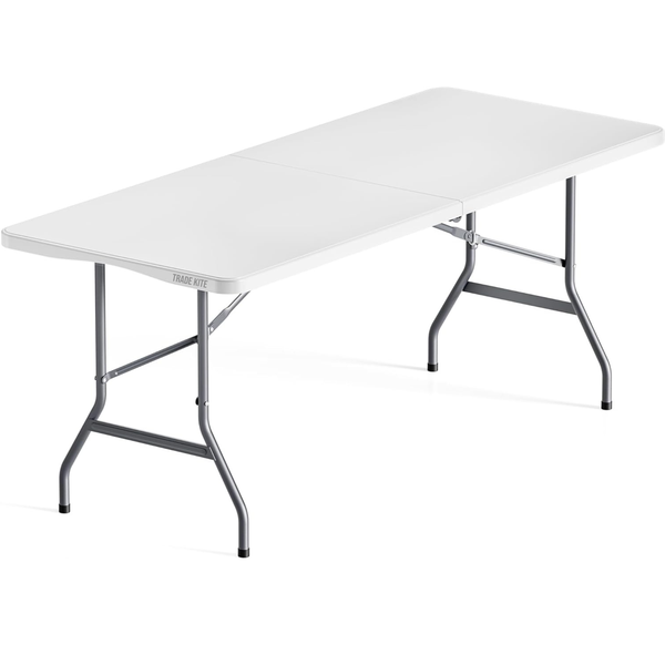 Trade Kite 6ft Heavy Duty Folding Table with Carry Handle, Indoor &amp; Outdoor
