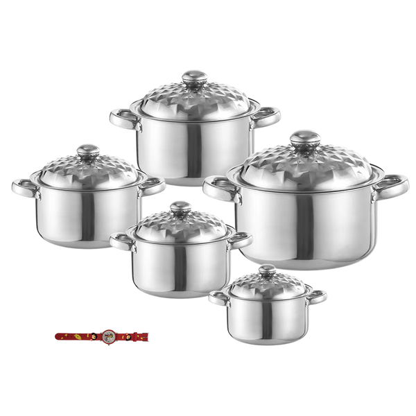 Stainless Steel Pot 10-Piece Set