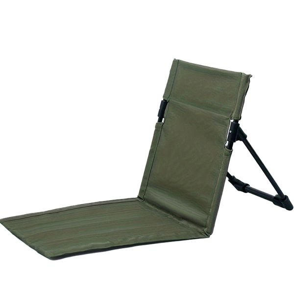Ergonomic Folding Beach Chair - Lightweight Aluminum Frame, Cushion