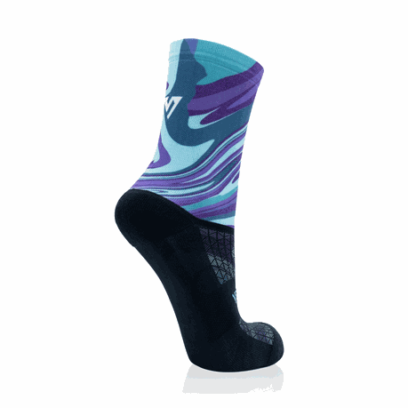 grey and purple elite socks