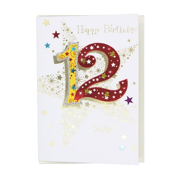 Happy 12th Birthday card