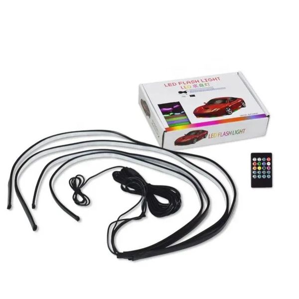 Remote Control Car Decorative Colorful LED Trip RGB Chassis Light