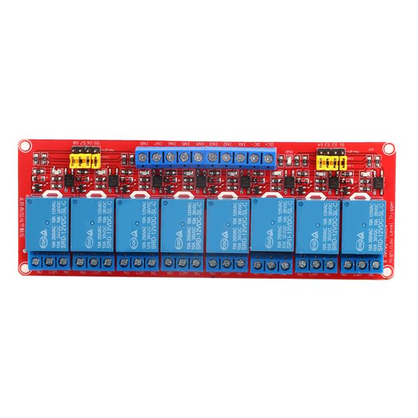 8 Channel Relay Module Board High Low Trigger with Optocoupler 12V