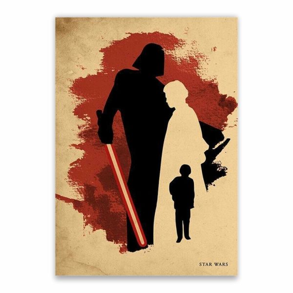 Star Wars Silhoutte Poster - A1